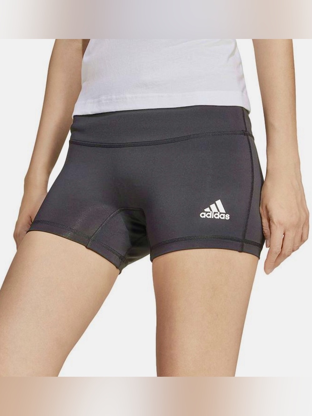 Adidas Aeroready VB Shorts Small Dark Gray with Black Waistband 4in length NWT